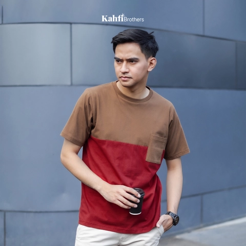 T-shirt Pria 2 tone combed - GIL TOFFEE